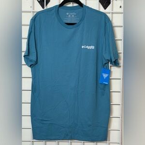 Columbia PFG Men's Teal Short Sleeve Tee Size Large New with Tag